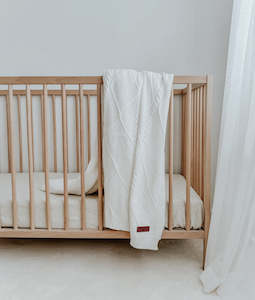 For The Little Ones: Ivory Diamante Lounge Throw