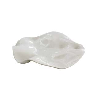 Gift Ideas For The Homebody: Wavy Ceramic Platter from Papier HQ – Sculptural Serving Tray (Medium / Large)