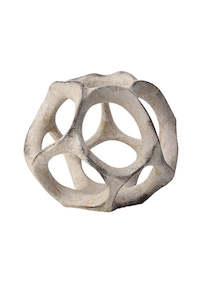 Cosmo Sculptural Resin Sphere – Abstract Decorative Object for Modern Styling &hellip;