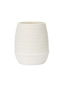 For The Green Finger: Alma Vase – Chalk Ceramic Textured Vase in Small or Medium Size