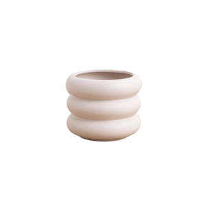 For The Green Finger: Milan Sculptural Planter – Parchment Ceramic Pot in 3 Sizes