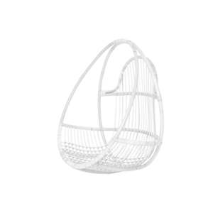 Gift Ideas For The Homebody: Rattan Hanging Chair – White or Natural | Indoor/Outdoor