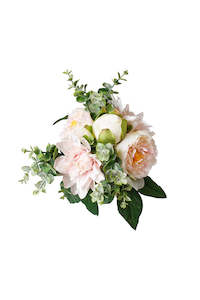 Artificial Dahlia Peony Bouquet Pink – Faux Floral Arrangement