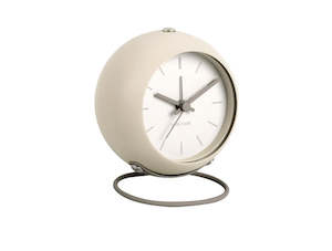 Karlsson Nirvana Globe Alarm Clock — Silent, 9.5cm, Iron & Glass
