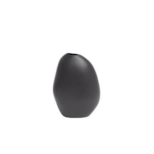 For The Minimalist: Harmie Stone Black Vase – Modern Matte Decorative Accent
