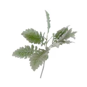 Mothers Day: Dusty Miller Spray 71cm – Artificial Grey Green Foliage Stem
