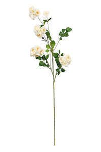 Wild Rose Spray Cream 97cm – Artificial Flower Stem