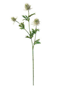 Artificial Flora: Thistle Spray Green 63.5cm – Artificial Floral Stem