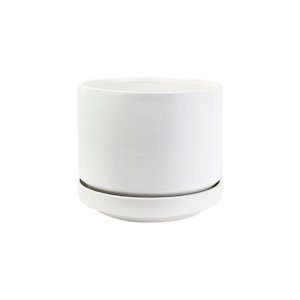 Zurich Planter – Black & White Ceramic Pots with Drainage (3 Sizes)