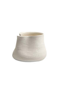 Modern Mallorca: Sandface Ceramic Pot & Vase – Pinched Form or Bellied Shape