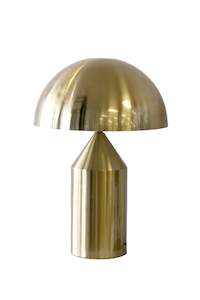 Luca Dome Table Lamp – Modern Sculptural Lighting in Brass, Black or White