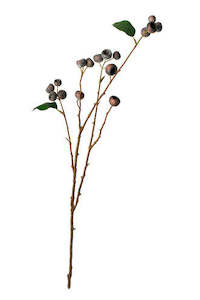 Medlar Branch Brown – 73cm Faux Fruit Stem