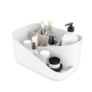 For The Girls: Glam Cosmetic Organizer by Umbra – Multi-Compartment Makeup Storage for Vanity or Bathroom