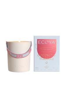 Coconut & Tuberose Ceramic Candle | High Summer from Ecoya