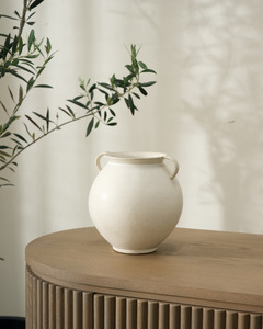 For The Minimalist: Fort Large Vase from Ned Collections – Ceramic, Speckled Glaze