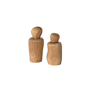 Wavy Salt & Pepper Shakers from Papier HQ – Natural & Dark Brown