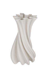 For The Green Finger: Camila 3D Printed Porcelain Vase – Small or Large, Matte Black or Matte White