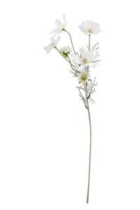 Mothers Day: White Cosmos Spray Faux Stem 60cm