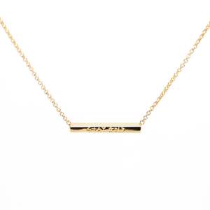 Stay Gold Necklace, 14K Gold Plated Sterling Silver | Federation