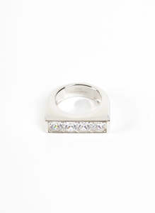 Be Mine Ring, Sterling Silver + Clear Zirconia | Federation