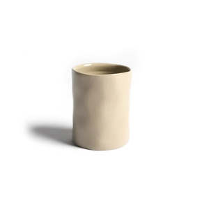 Fenton Tumbler Hand-Painted Stoneware Cashmere | Ned Collections