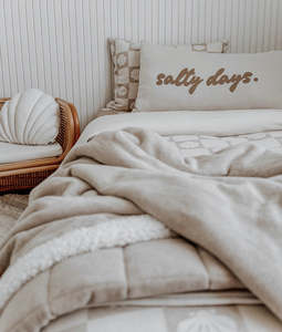 Gift Ideas For The Homebody: Salty Days Cotton Pillowcase | Bengali Collections