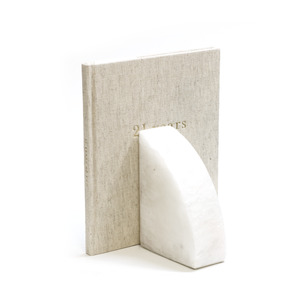 Solid Marble Rounded Bookends by Papier HQ