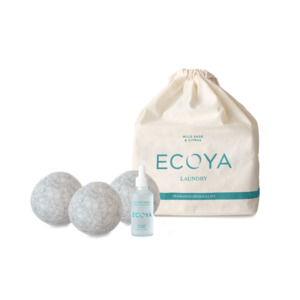Ecoya: Wool Dryer Ball Set with 50ml Scent Dropper | Ecoya, 1000+ Uses