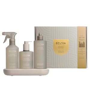 Tahitian Lime & Grapefruit Kitchen Gift Set by Ecoya, Bench Trio