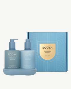 Bathroom Edit Gift Set by Ecoya, Wash, Lotion and Tray