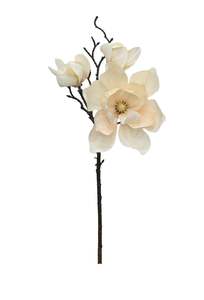 Imperial Magnolia Stem, Vanilla 50cm Faux Flower