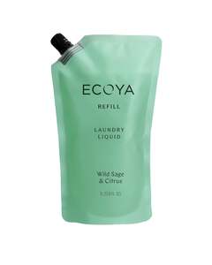 Wild Sage & Citrus Laundry Liquid Refill 1L by Ecoya | Pouch