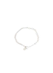 Fifty Fifty Bracelet, Sterling Silver