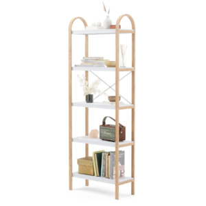 Bellwood Five Tier Shelf by Umbra, Freestanding 170cm, Wood Accents