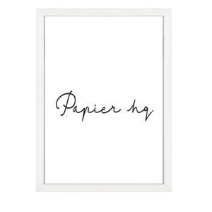 White Empty Frame, NZ-Made Matte White by Papier HQ