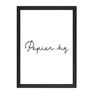 Black Empty Frame by Papier HQ, NZ-Made Matte Black