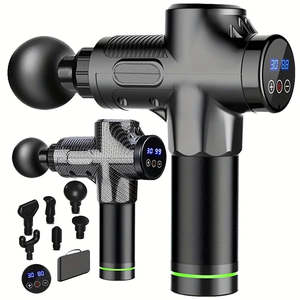 Massager: 30 Level Massage Gun Fascia Deep Muscle Relax Body Neck Massager Electric Fitness Equipment Noise Reduction Male Female