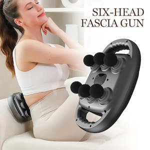 Massager: Six-head Fascia Gun High-Frequency Vibration Body Massage Gun Back and Waist Massager Massager Neck Shoulder Massager masajeador