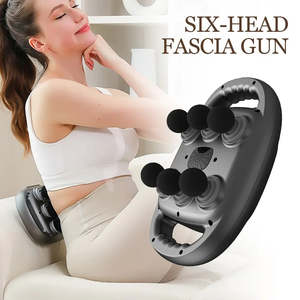 Massager: Six-head Fascia Gun High-Frequency Vibration Body Massage Gun Back and Waist Massager Massager Neck Shoulder Massager masajeador