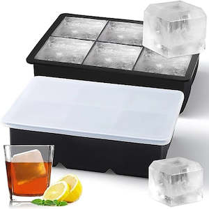 Kitchen Appliance: 4/6/8/15 Grid Big Ice Tray Mold Giant Jumbo Large Food Grade Silicone Ice Cube Square Tray Mold DIY Ice Maker Ice Cube Tray