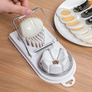 Multifunctional Egg Slicers Stainless Steel Slicer Fancy Splitter Egg Cutting To&hellip;