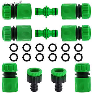Home Accessories: Garden Watering Hose ABS Quick Connector 1/2” End Double Male Hose Coupling Joint Adapter Extender Set For Hose Pipe Tube
