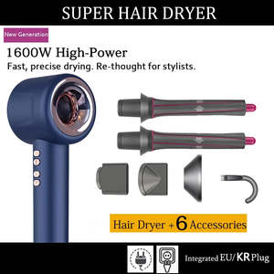 Personal Care: Super Hair Dryer 220V Leafless Hair dryer Personal Hair Care Styling Negative Ion Tool Constant Anion Electric Hair Dryers