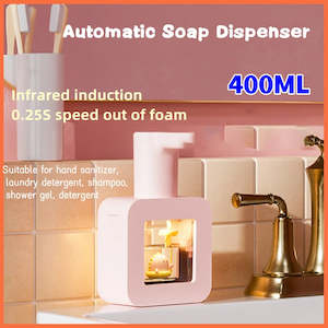 Personal Care: New Automatic Soap Dispenser Cute Pet Contact Free Hand Sanitizer USB Charging 400ml Liquid Dispensers Wash Handtizer Personal