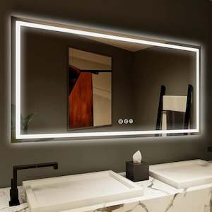 72"x30" LED Mirror for Bathroom, High Brightness Super Slim Lighted Mirrors with&hellip;