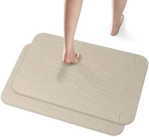 Bathroom Accessories: Diatomaceous Earth Shower Mat, Stone Bath Mat, Nonslip Super Absorbent Fast-Drying Hard Bath Mat for Bathroom Shower Floor