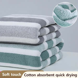 Bathroom Accessories: 1 Pc Thickened Absorbent Bath Towel Soft Face Towel for Home