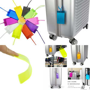 10PCS Soft Pvc Travel Luggage Tag  Airplane Color Silicone Wholesale Suitcase La&hellip;