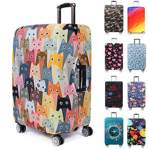 T: Luggage Cover Stretch Fabric Suitcase Protector Baggage Dust Case Cover Suitable for18-32 Inch Suitcase Case Travel Organizer