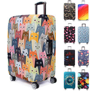 T: Luggage Cover Stretch Fabric Suitcase Protector Baggage Dust Case Cover Suitable for18-32 Inch Suitcase Case Travel Organizer